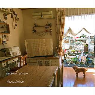 部屋全体/デコ窓/花のある暮らし/暮らしを楽しむ/ほっこりインテリア...などのインテリア実例 - 2017-12-21 16:32:28