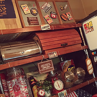 キッチン/10000人の暮らし/メタルラック/すのこリメイク/ms_koubouさんの真似ブレ...などのインテリア実例 - 2018-02-02 07:28:20