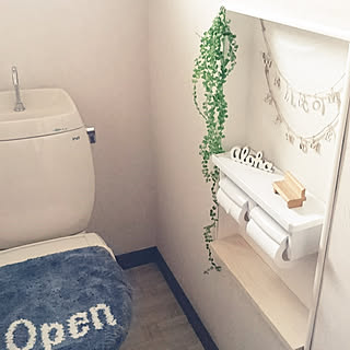 築30年リノベーション/いいね!ありがとうございます♪/トイレDIY♪/セリア雑貨/ふぇいくグリーン...などのインテリア実例 - 2017-08-14 06:54:17