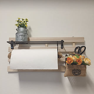 キッチン/カントリー好き♥/カントリー風/DIY/100均...などのインテリア実例 - 2018-10-14 06:54:21