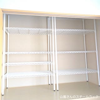 76組/娘部屋/クローゼット/山善収納部/山善さんのスチールラック...などのインテリア実例 - 2017-04-24 20:31:26