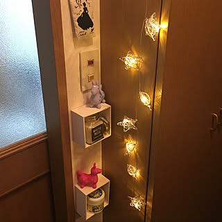 玄関/入り口/賃貸アパート/2LDK/賃貸でも諦めない!/ゆめかわいい...などのインテリア実例 - 2017-11-27 21:49:56