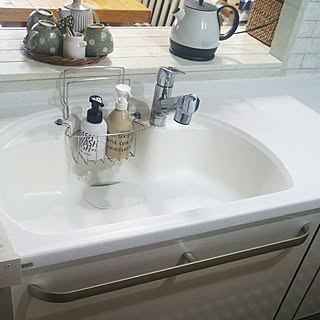 キッチン/ホワイトキッチン♡/人造大理石/引出し収納/人工大理石と人造大理石の違いが解らない...などのインテリア実例 - 2020-03-27 19:56:43