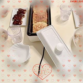 キッチン/めちゃ美味♡/長方形のお好み焼き/山善スリムホットプレート/お好み焼き...などのインテリア実例 - 2018-09-27 21:43:11