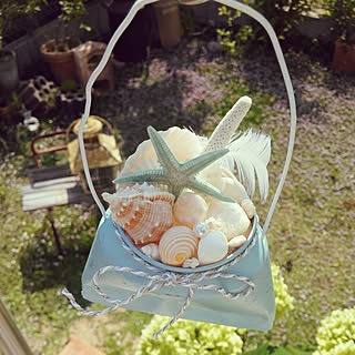 summer.•*¨*•.¸¸♬/Shell/ハンドメイド/お返事は後程。.:*ฺ✤ฺ/THANK YOU♡...などのインテリア実例 - 2017-06-16 15:39:31