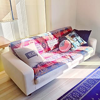 ロンハーマン風 スマイルクッションのインテリア実例 Roomclip ルームクリップ