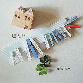 机 ウッドピンチのおしゃれなアレンジ 飾り方のインテリア実例 Roomclip ルームクリップ