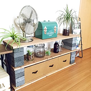 フェイクグリーン レンガブロックのインテリア実例 Roomclip ルームクリップ