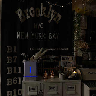 加湿器/キャンドルライト/おやすみなさい/イルミネーションライト/セリア...などのインテリア実例 - 2020-02-24 23:16:45