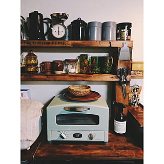 女性の、2LDK、家族住まいの「キッチン」についてのインテリア実例