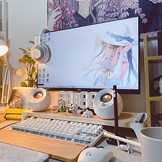 デスク周り オタク部屋のおしゃれなインテリアコーディネート レイアウトの実例 Roomclip ルームクリップ