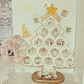 棚/クリスマス/クリスマス雑貨/クリスマスリース/作家さんの素敵な作品✨/ミニチュア雑貨...などのインテリア実例 - 2018-11-02 19:06:09