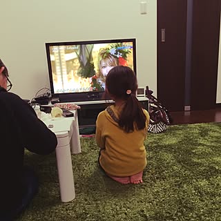 壁/天井/子育て/正座して見てます！/正座/年末歌番組のインテリア実例 - 2015-12-17 20:02:46