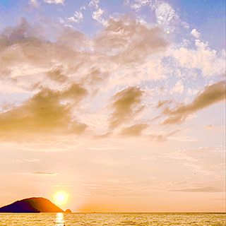 玄関/入り口/休日の過ごし方/夕日のグラデーションが好き/フォトカードの素材集め/流木探しに/夕日...などのインテリア実例 - 2018-08-29 20:36:44