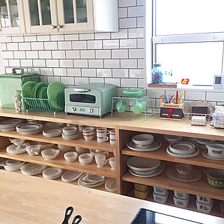 キッチン/ファイヤーキング/AMERICANHOUSE/fireking/Shelf...などのインテリア実例 - 2018-03-17 01:14:19
