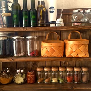 キッチン/調味料/スパイスラック/スパイスボトル/ひとり暮らし 1K...などのインテリア実例 - 2017-04-26 12:12:57