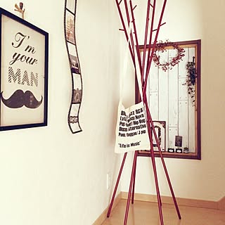 ベルメゾン ポールハンガーのおしゃれなアレンジ 飾り方のインテリア実例 Roomclip ルームクリップ