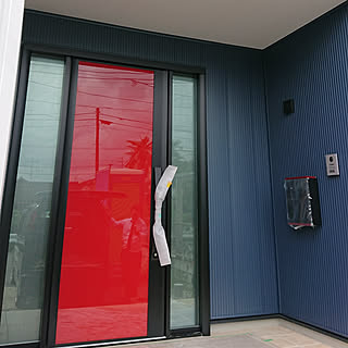 赤 玄関ドアのインテリア実例 Roomclip ルームクリップ