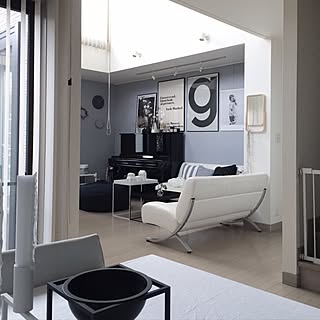 部屋全体/リビングルーム/北欧/白黒/モノトーン...などのインテリア実例 - 2016-11-09 22:31:54