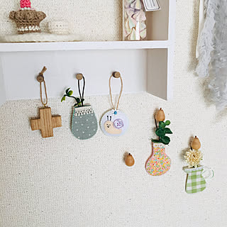 naoちゃんのクロス♡/marriちゃんの作品♡/orinちゃんの作品♡/sunnyさんの真似っこ♡/棚リメイク...などのインテリア実例 - 2019-07-22 11:32:12