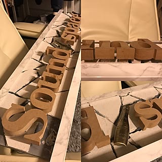Diy ローマ字オブジェのインテリア 手作りの実例 Roomclip ルームクリップ