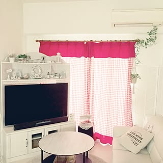 部屋全体/リメイクシート/白のカーテンにしたい/朝のリビング♡/RCの出逢いに感謝♡...などのインテリア実例 - 2017-06-22 08:24:41