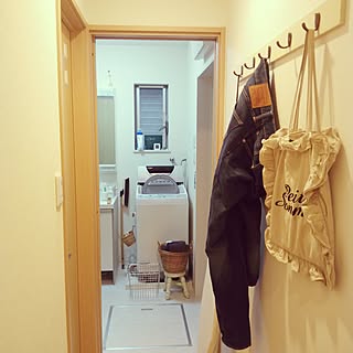 ナチュラルキッチン コートハンガーdiyのインテリア 手作りの実例 Roomclip ルームクリップ