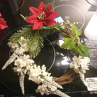 棚/クリスマス/まだ途中ですが…/ごちゃごちゃ好き/賃貸でも楽しく♪...などのインテリア実例 - 2017-11-28 18:25:06