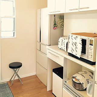 キッチン/ドライフラワー/キッチン/キッチン収納/オーブンレンジ...などのインテリア実例 - 2016-05-07 12:33:45