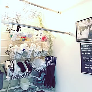 棚/洗濯機周り/ランドリースペース/家事スペース/楽天roomやってます...などのインテリア実例 - 2017-06-05 09:52:59