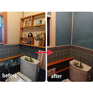 トイレの壁 塗り替えのインテリア実例 Roomclip ルームクリップ