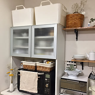 電子レンジの上のインテリア実例 Roomclip ルームクリップ