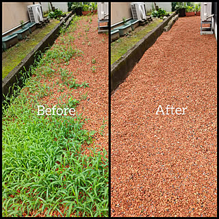 防草シート 瓦チップのインテリア実例 Roomclip ルームクリップ