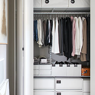 ウォークインクローゼット ふたり暮らしのインテリア実例 Roomclip ルームクリップ