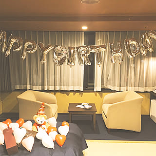 部屋全体/誕生日でした(๑•ૅㅁ•๑)/こんばんは+*。/いつもいいねコメありがとう/今日はお休み!...などのインテリア実例 - 2017-10-25 22:35:55