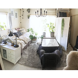 部屋全体/植物のある暮らし/こたつ/頑丈つっぱりラック/山善...などのインテリア実例 - 2017-12-10 21:06:16