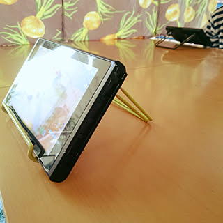 100均 タブレットスタンドのインテリア実例 Roomclip ルームクリップ