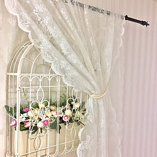 Ikeaカーテンレールのインテリア実例 Roomclip ルームクリップ