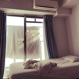 ベッド周り/1K 1人暮らし/無印良品/一人暮らし/ニトリのインテリア実例 - 2018-02-07 15:15:00