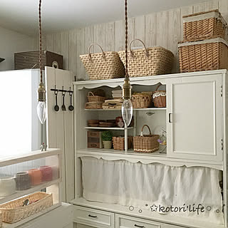 食器棚の上の収納のインテリア実例 Roomclip ルームクリップ