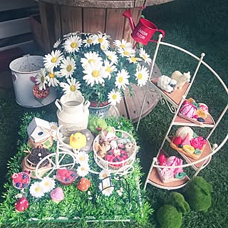 玄関 入り口 ニトリの花台のインテリア実例 Roomclip ルームクリップ