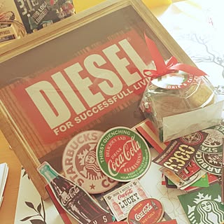 机/aiaiさんからの素敵便♥/プレゼント交換会 ✨/食べれるクッキー♥/コカコーラマグネット...などのインテリア実例 - 2015-11-27 15:33:30