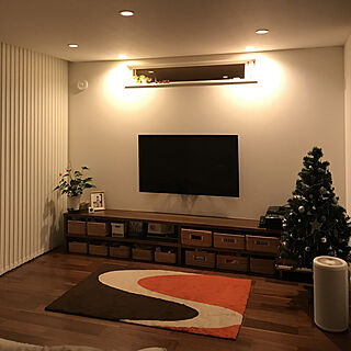 壁掛けテレビ 調光ダウンライトのインテリア実例 Roomclip ルームクリップ