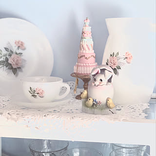 ピンク/パステルカラー/ケーキのオーナメント/イースターバニー/ヴィンテージ...などのインテリア実例 - 2020-01-14 00:10:07