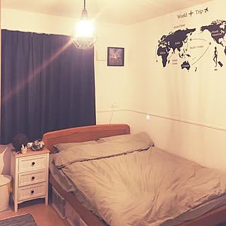 麻100%/ベッドルーム/無印良品/山善セラミックヒーターモニター応募/寝る前に投稿...などのインテリア実例 - 2017-09-14 00:10:15