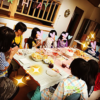 机/バースデーパーティー/おもてなし/手作りケーキ/お誕生会のインテリア実例 - 2017-10-21 18:10:35