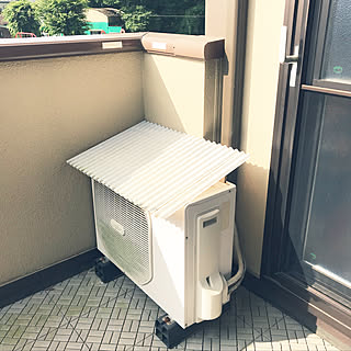 エアコン室外機 山善隠すガーデン家具モニター応募のインテリア実例 Roomclip ルームクリップ