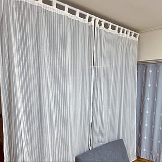 Diy 間仕切りカーテンのインテリア 手作りの実例 Roomclip ルームクリップ