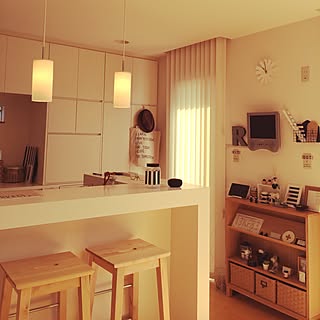 キッチン/無印良品/セリア/白黒/100均...などのインテリア実例 - 2015-02-21 11:02:22