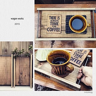 机/みどりの雑貨屋さん/カフェトレイDIY/wagonworks/ワークショップ...などのインテリア実例 - 2015-10-20 20:01:05